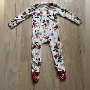 Posh Peanut Mickey Mouse Christmas Onesie Size 3-6 months